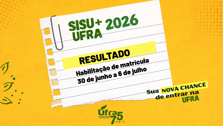 Sisu+ 2026: Ufra divulga listão dos aprovados