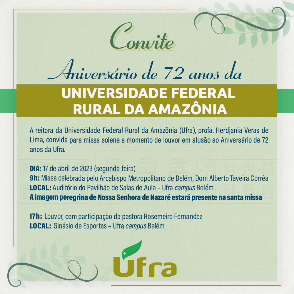 UFRA - Universidade Federal Rural da Amazônia - Novos servidores