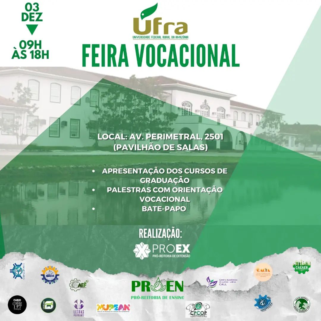 UFRA - Universidade Federal Rural Da Amazônia - Feira Vocacional Da ...